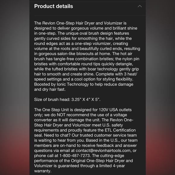 BNIB Revlon Hair Dryer Round Brush - Picture 5 of 5